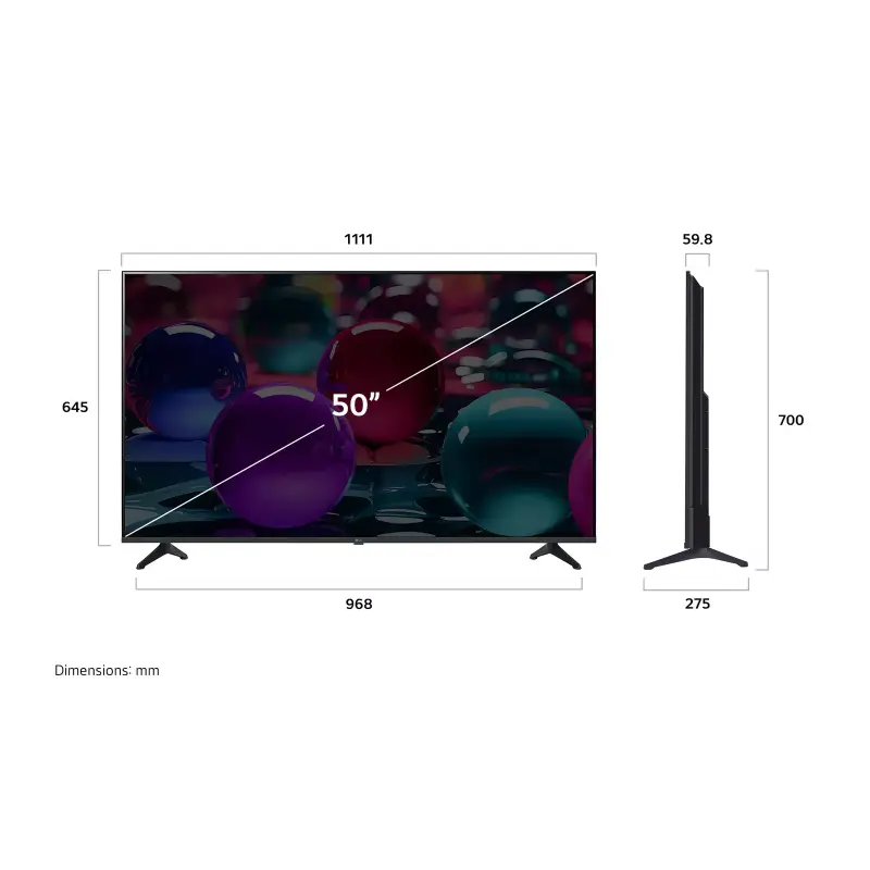 Lg Televisor smart 50" uhd ai 4k webos25 alpha 7 50ua7300
